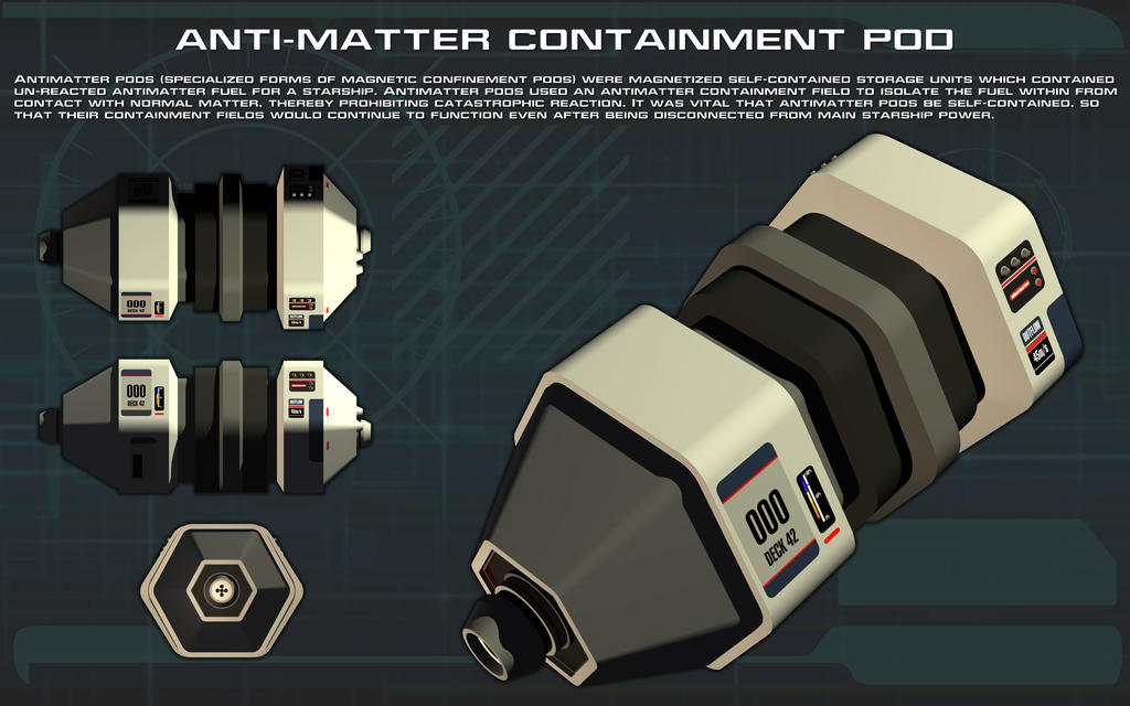 Reference Antimatter Containment Pod