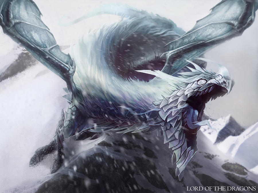 Ice Dragon by DavidAlvarezArt
