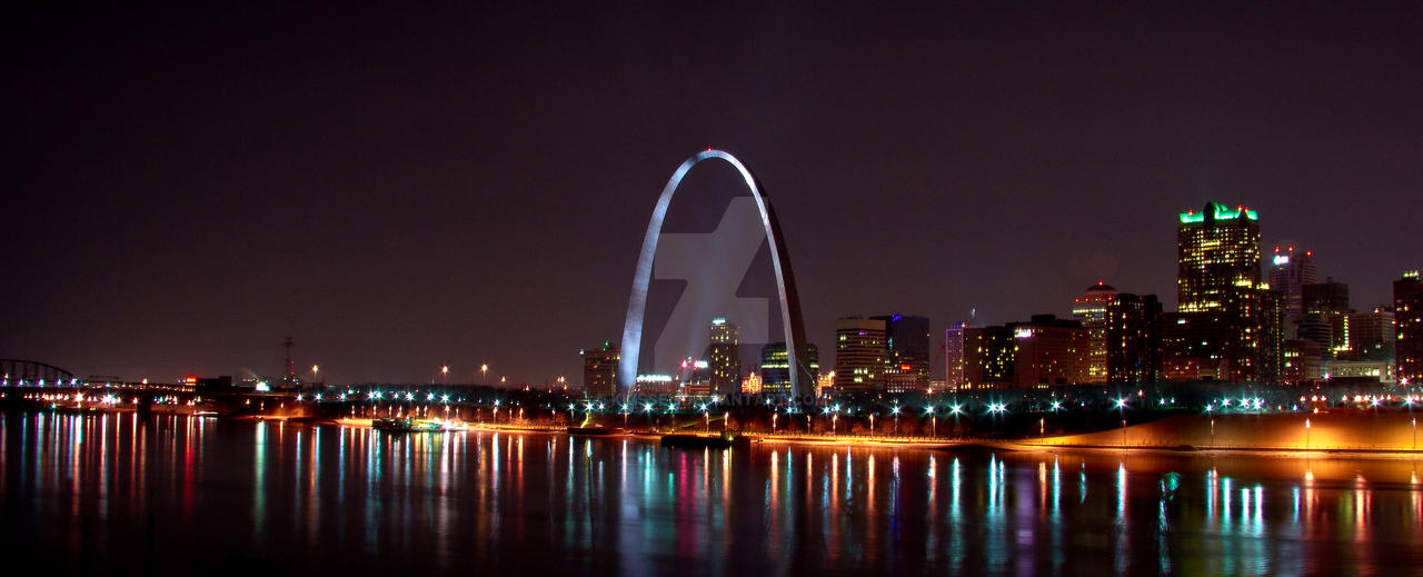 St. Louis Skyline at Night by kkissel on DeviantArt