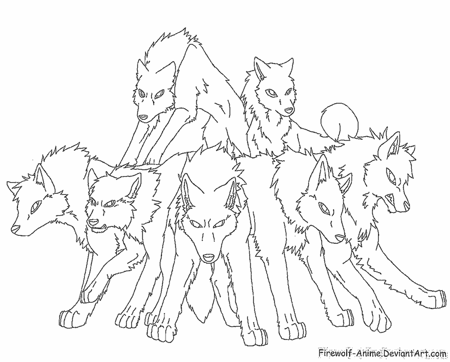 pack of dogs coloring pages - photo #25