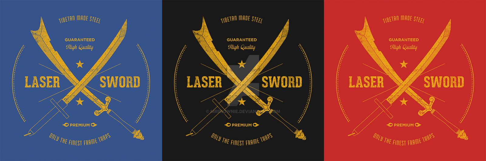 Tibetan Steel Laser Sword T-shirt by mrbrownie