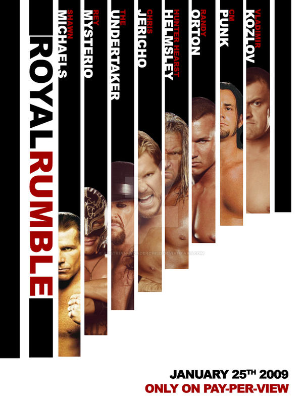 Royal Rumble 2009-AD Poster by austrian-wonderchild