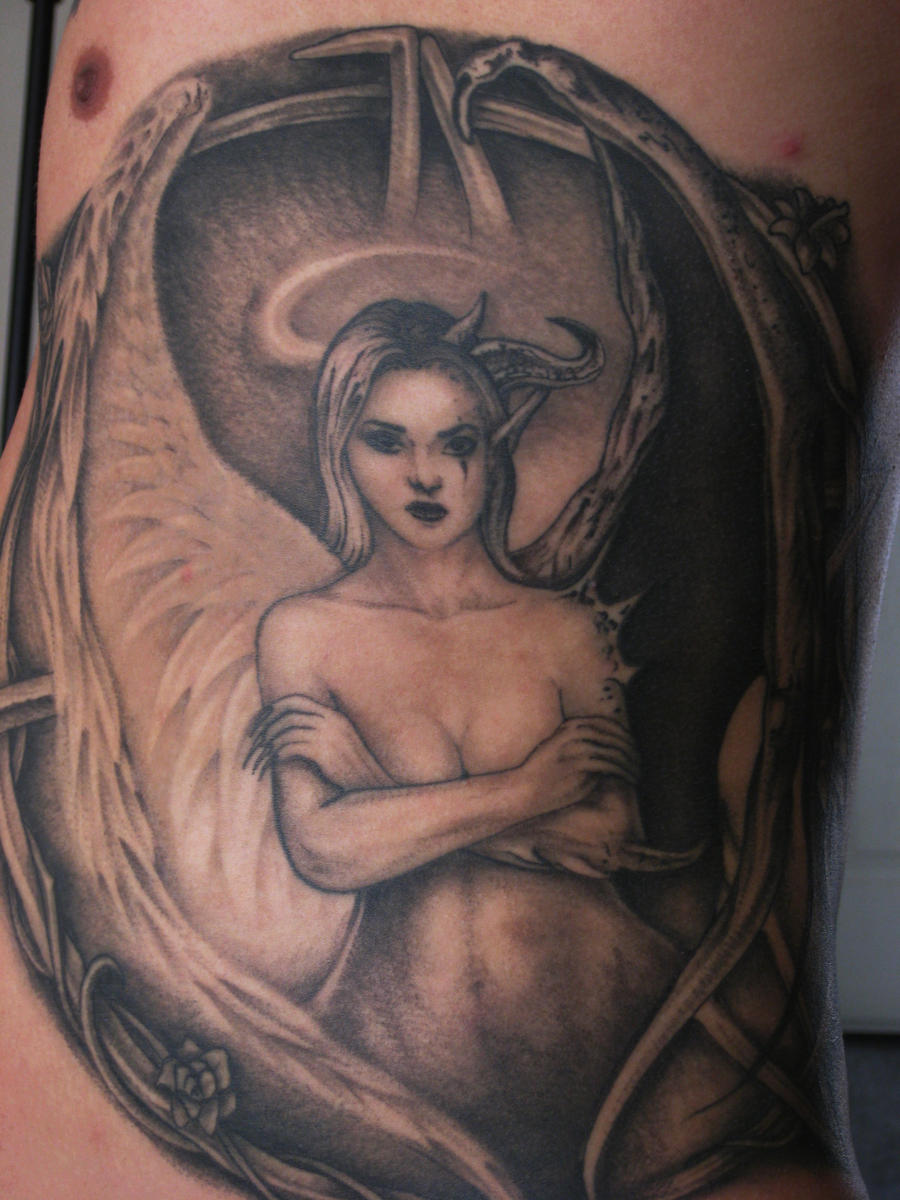 Demon pussy tattoo adult picture