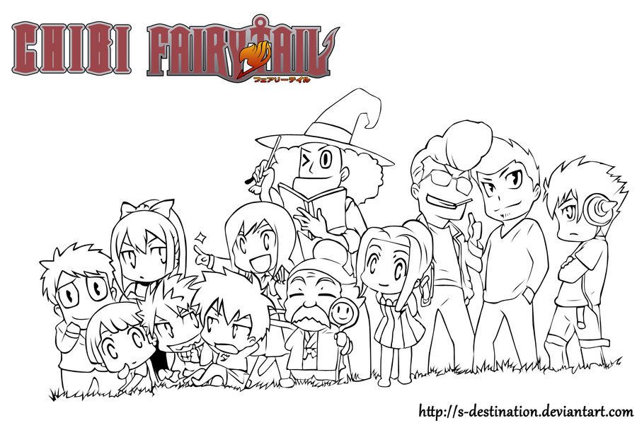 fairy tail coloring pages anime chibis - photo #24