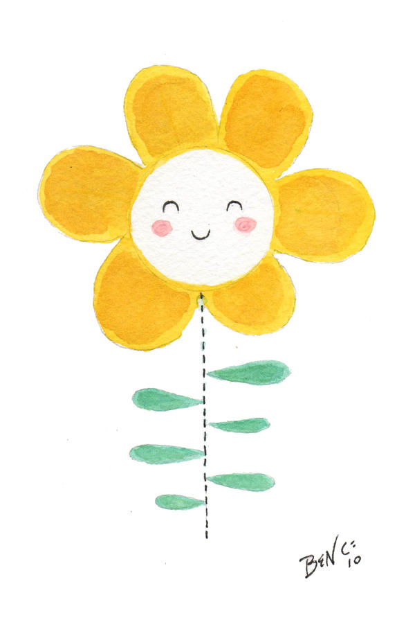free clipart happy flower - photo #15