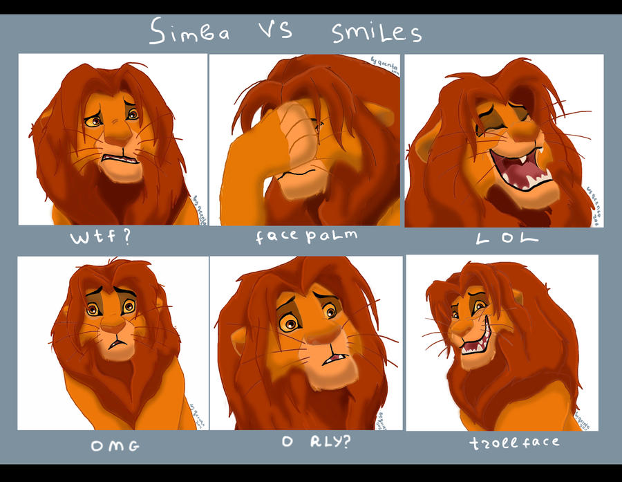 Simba vs Smiles by qeenta on DeviantArt