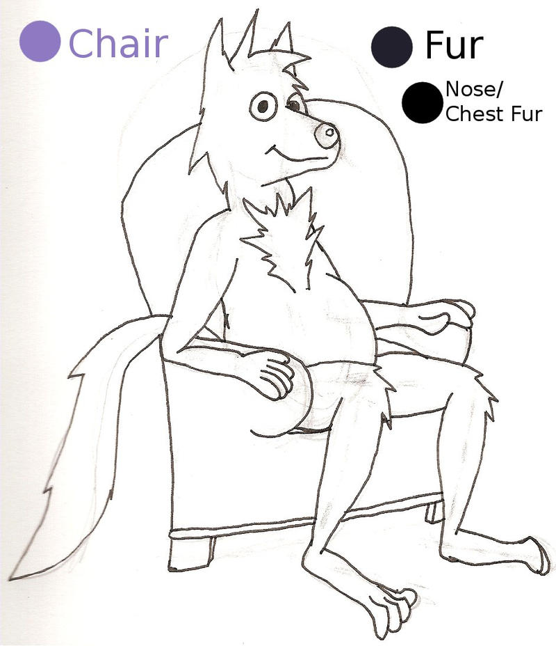 My Anthro Dog Form Sitting Reference by BlackBlueDawg on