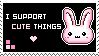 I Support Cute Things's Stamp by lynart