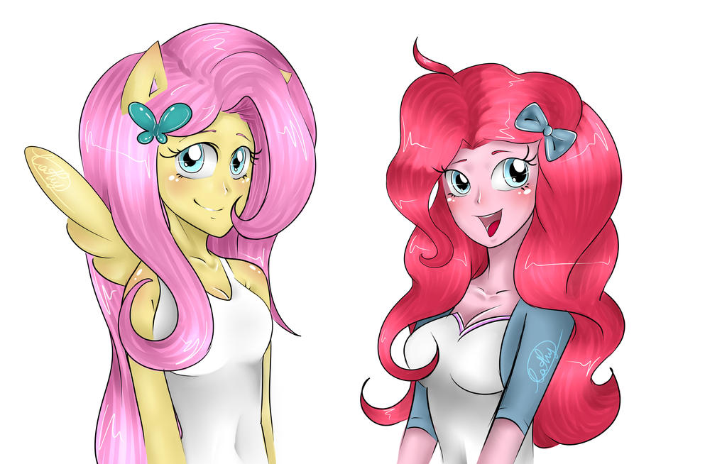 pinkie_pie_and_fluttershy___request___by