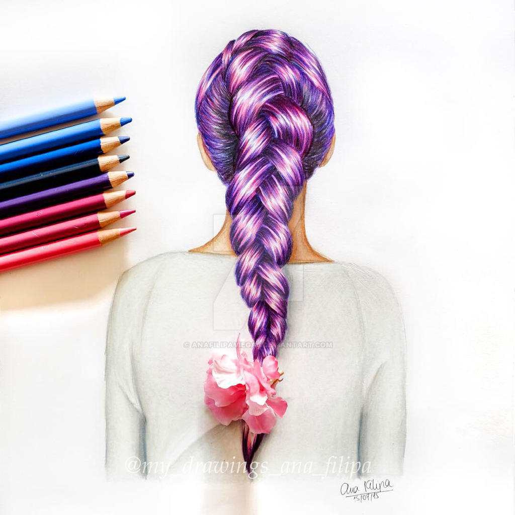 Purple dutch braid by anafilipaviegas on DeviantArt