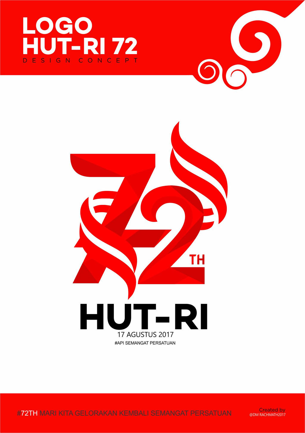 Hut Ri 72 Logo Api Semangat Persatuan 670980571