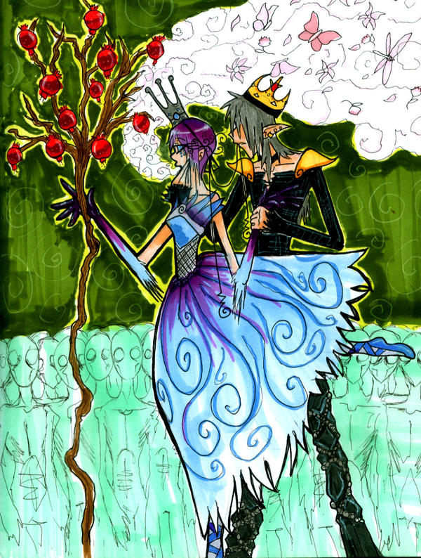 hades and persephone by SilverRose22 on DeviantArt Persephone And Hades Anime