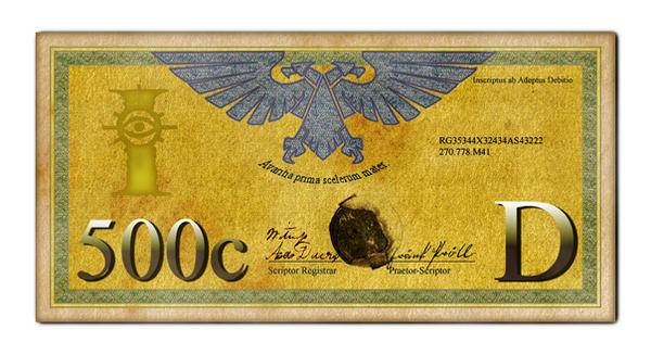 Imperial 500 Credit Bill