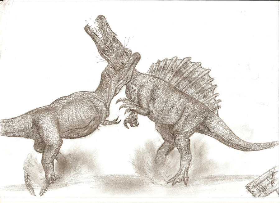 t rex and spinosaurus coloring pages - photo #21