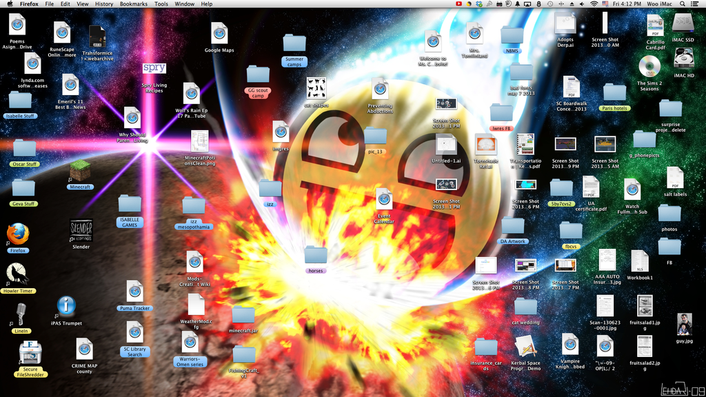 My Messy Desktop by IzzCool1 on DeviantArt