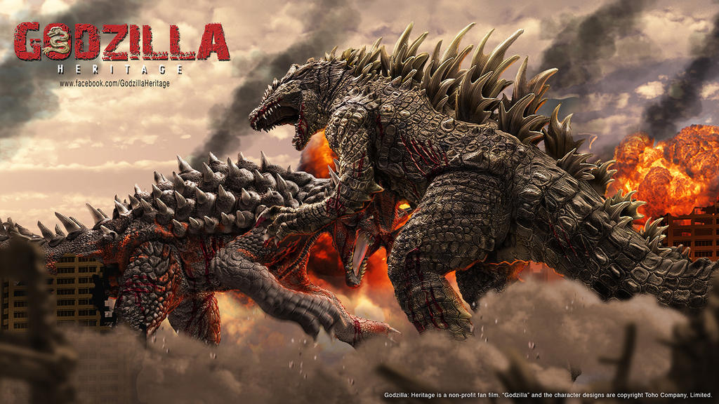 Godzilla vs Anguirus by Soap9000 on DeviantArt