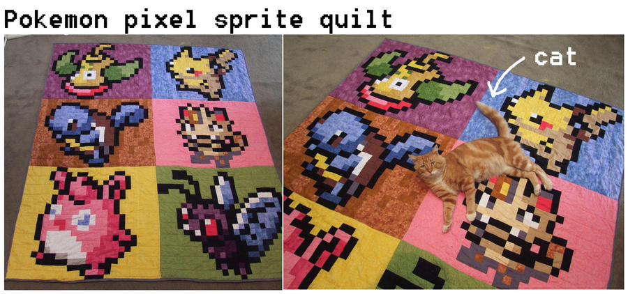 pixel art quilt