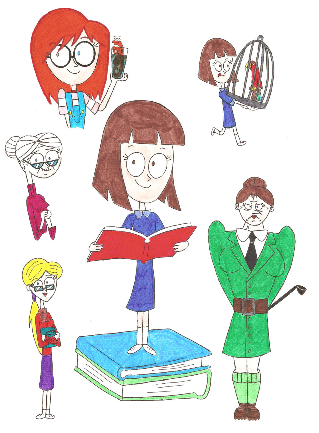 Characters of Matilda Clip Art – Cliparts